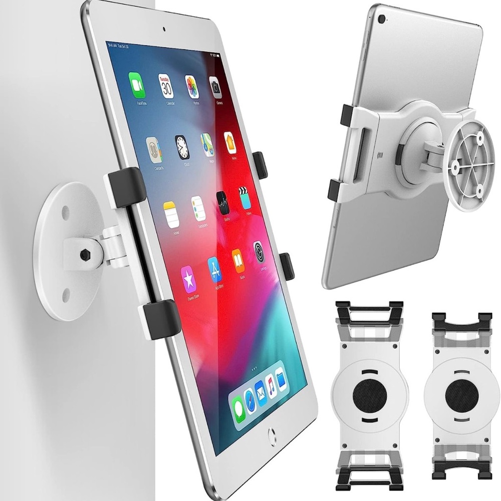 AboveTEK Tablet Wall Mount, Swivel 360° Rotating Holder Fits 6-13" Tablets - NWT